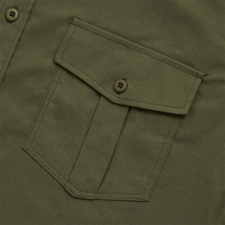 Camicia da lavoro da uomo a maniche lunghe con doppie tasche per attività all'aperto. - image 6