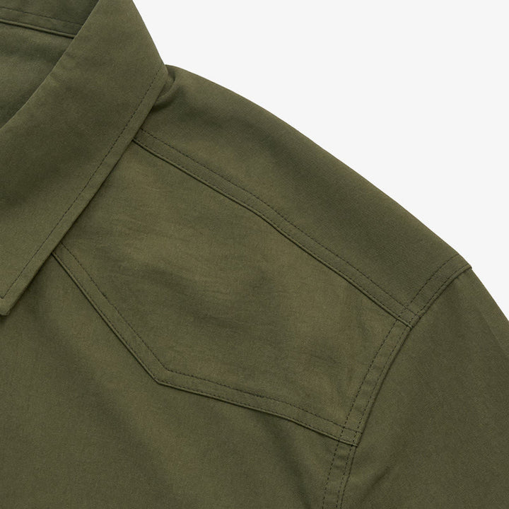 Camicia da lavoro da uomo a maniche lunghe con doppie tasche per attività all'aperto. - image 9