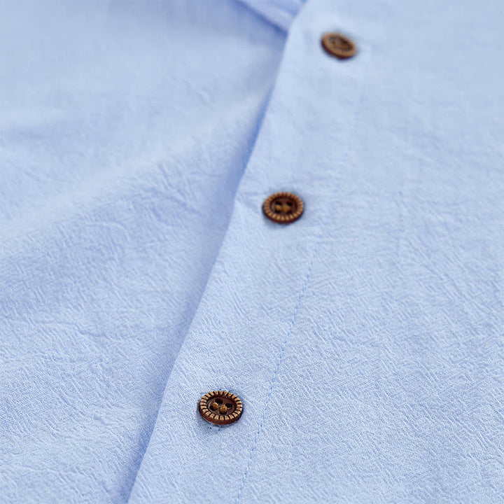 Gilet da vacanza da uomo senza maniche con cappuccio, camicia in lino - image 7