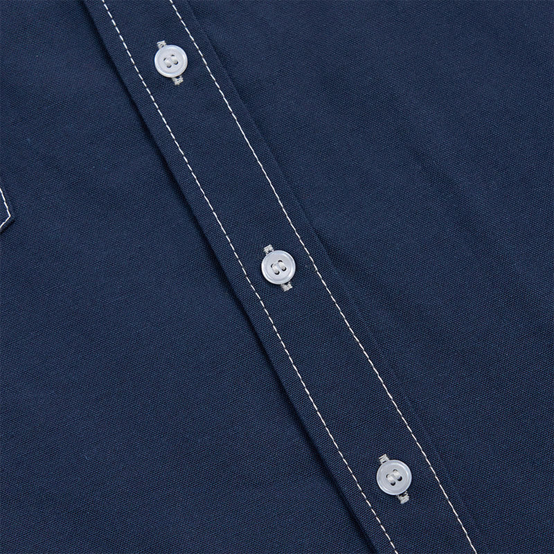 Camicia da uomo a maniche lunghe stile retrò western casual con bottoni - image 15