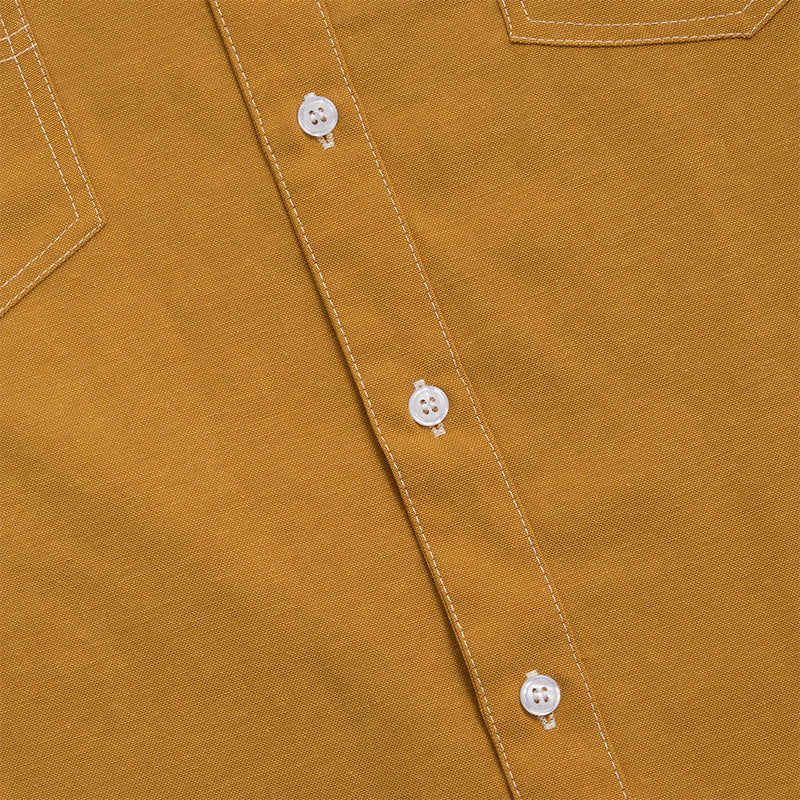 Camicia da uomo a maniche lunghe stile retrò western casual con bottoni - image 7