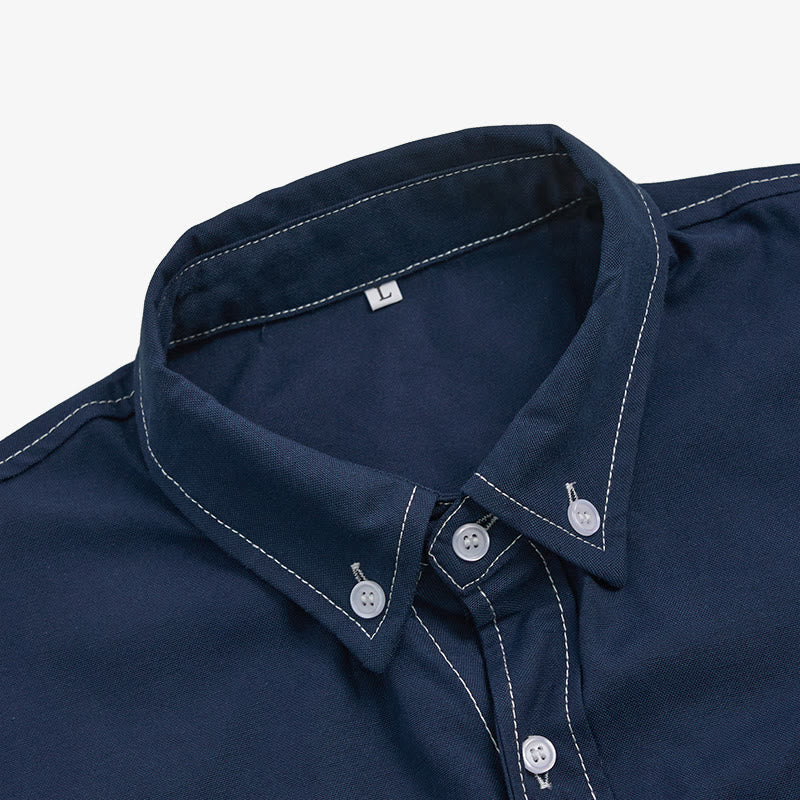 Camicia da uomo a maniche lunghe stile retrò western casual con bottoni - image 17
