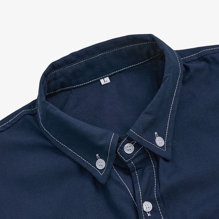 Camicia da uomo a maniche lunghe stile retrò western casual con bottoni - image 17