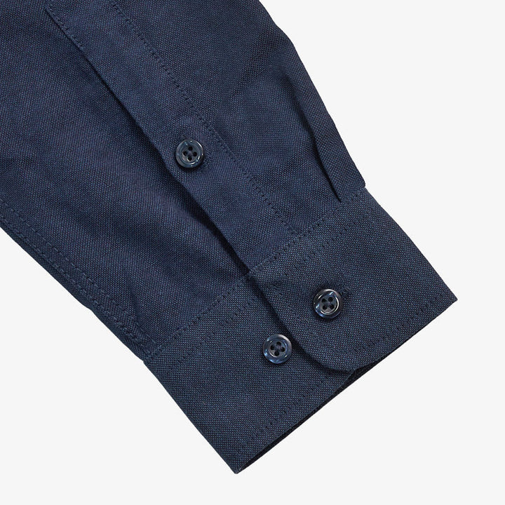 Camicia da uomo casual a maniche lunghe, ampia, tinta unita, con bottoni. - image 11
