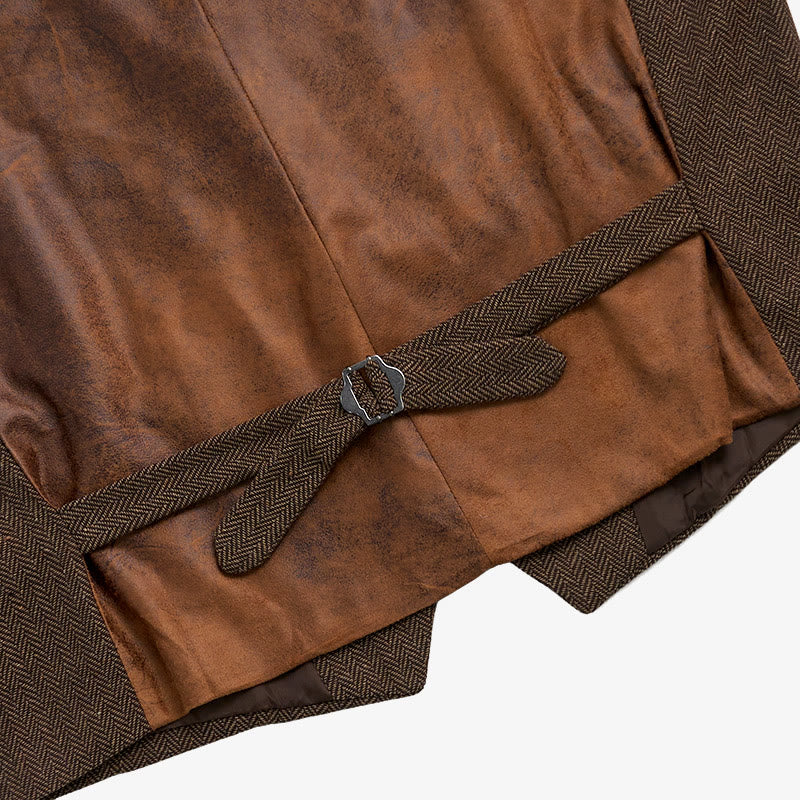 Gilet da uomo con scollo a V, vestibilità comoda, ideale per il business casual. - image 9