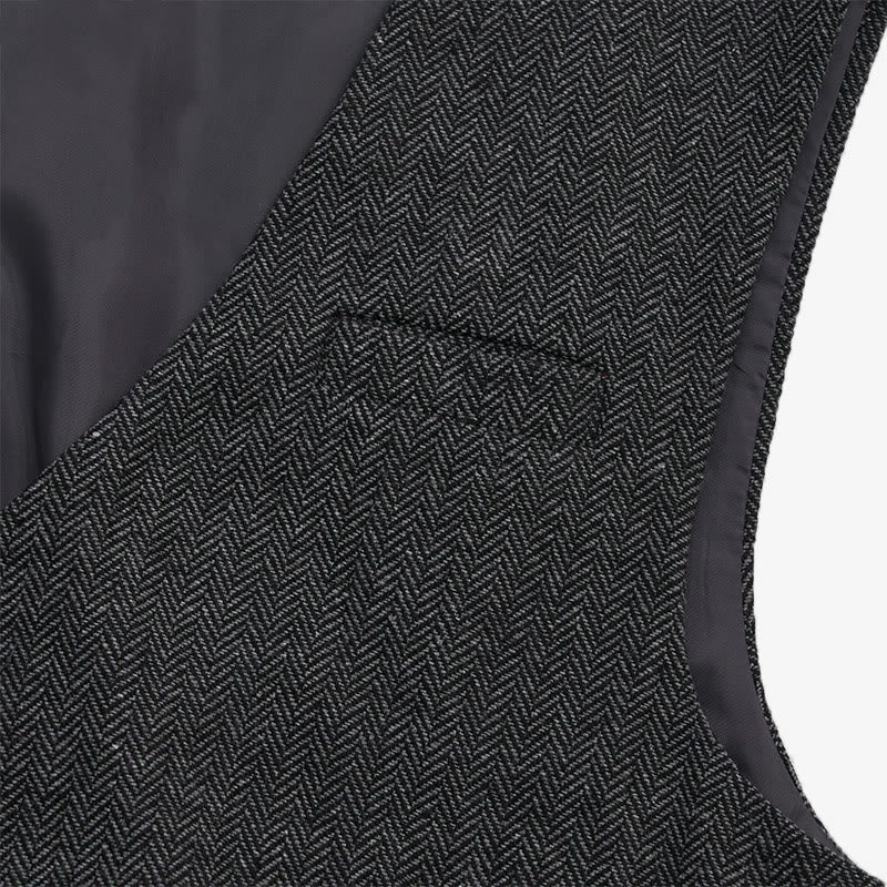 Gilet da uomo con scollo a V, vestibilità comoda, ideale per il business casual. - image 16