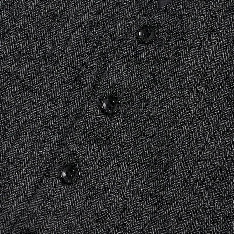 Gilet da uomo con scollo a V, vestibilità comoda, ideale per il business casual. - image 13
