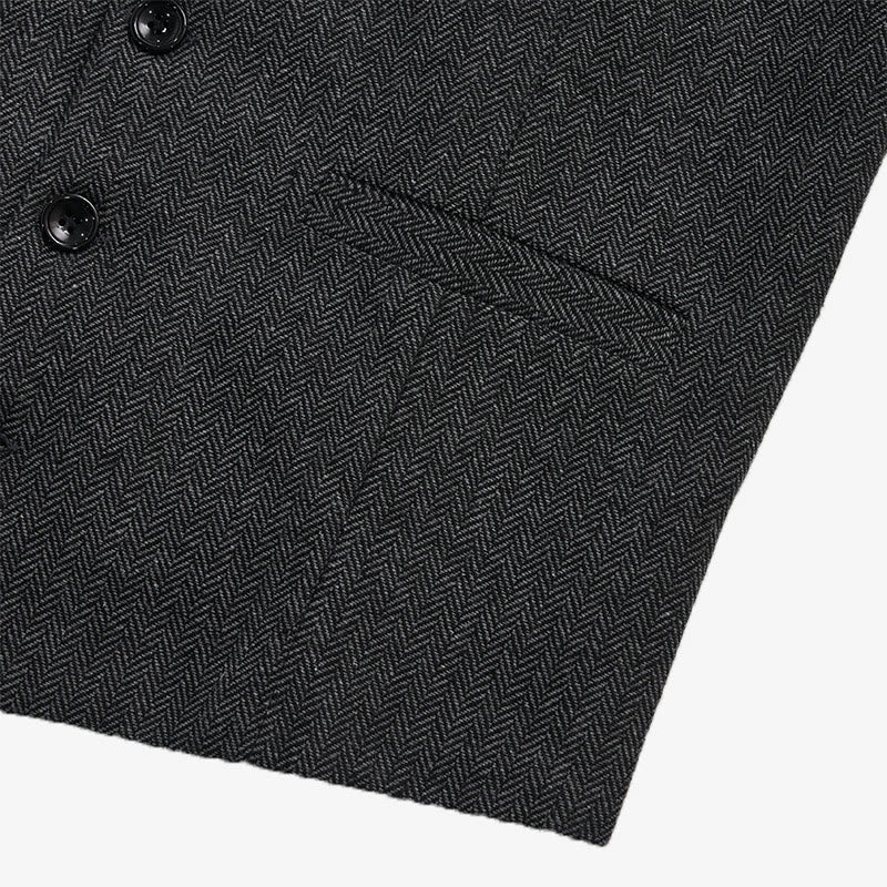 Gilet da uomo con scollo a V, vestibilità comoda, ideale per il business casual. - image 15