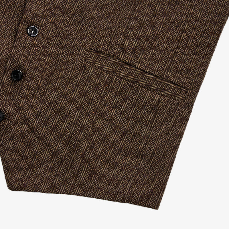 Gilet da uomo con scollo a V, vestibilità comoda, ideale per il business casual. - image 11