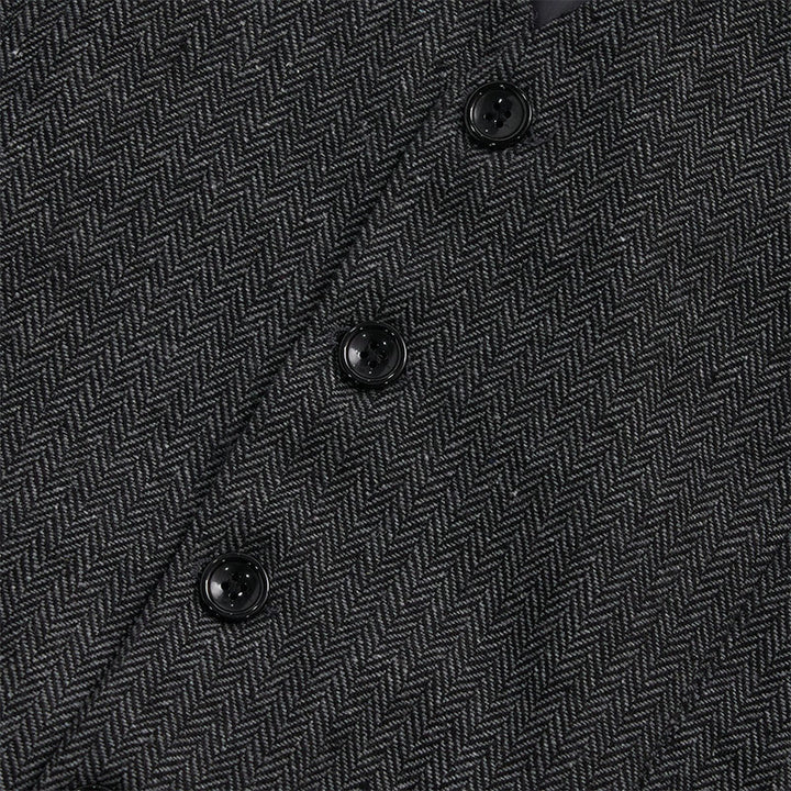 Gilet da uomo con scollo a V, vestibilità comoda, ideale per il business casual. - image 13