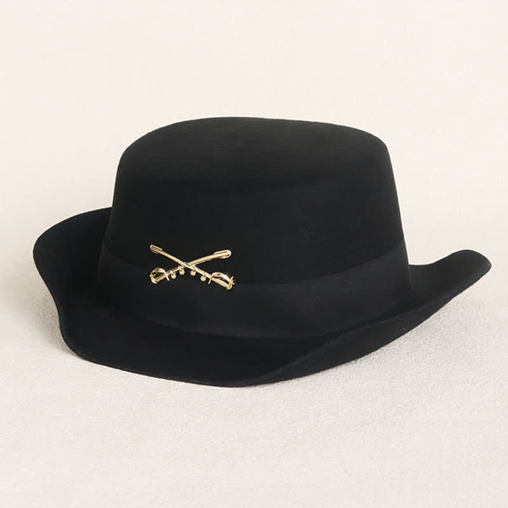 Cappello da cowboy in lana con decorazione Golden Cavalry - Nero - L (23 1/4"-23 5/8") - image 0