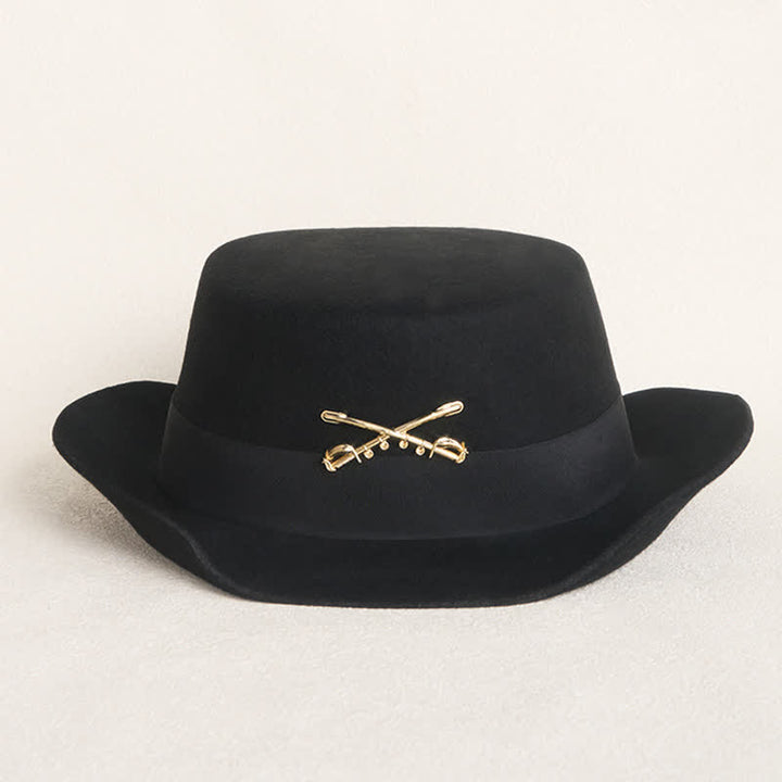 Cappello da cowboy in lana con decorazione Golden Cavalry - image 1