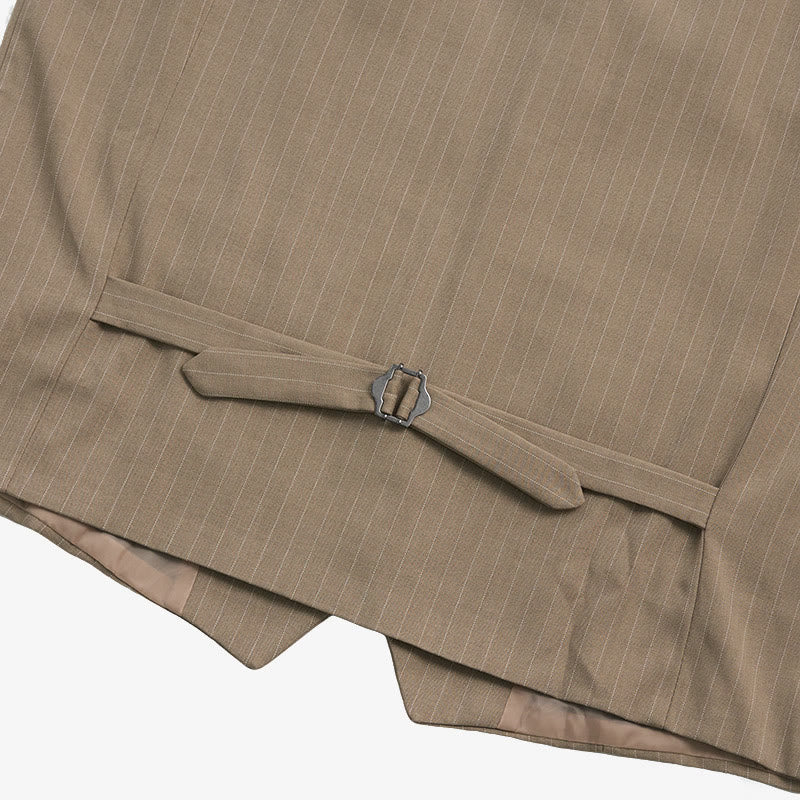 Gilet da uomo elegante a righe sottili con molteplici tasche. - image 10