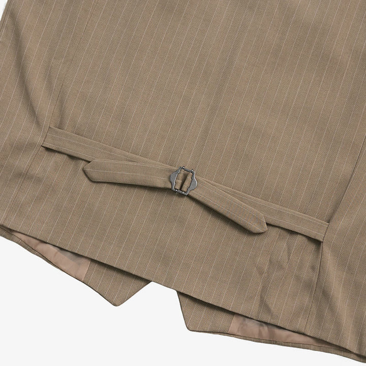 Gilet da uomo elegante a righe sottili con molteplici tasche. - image 10