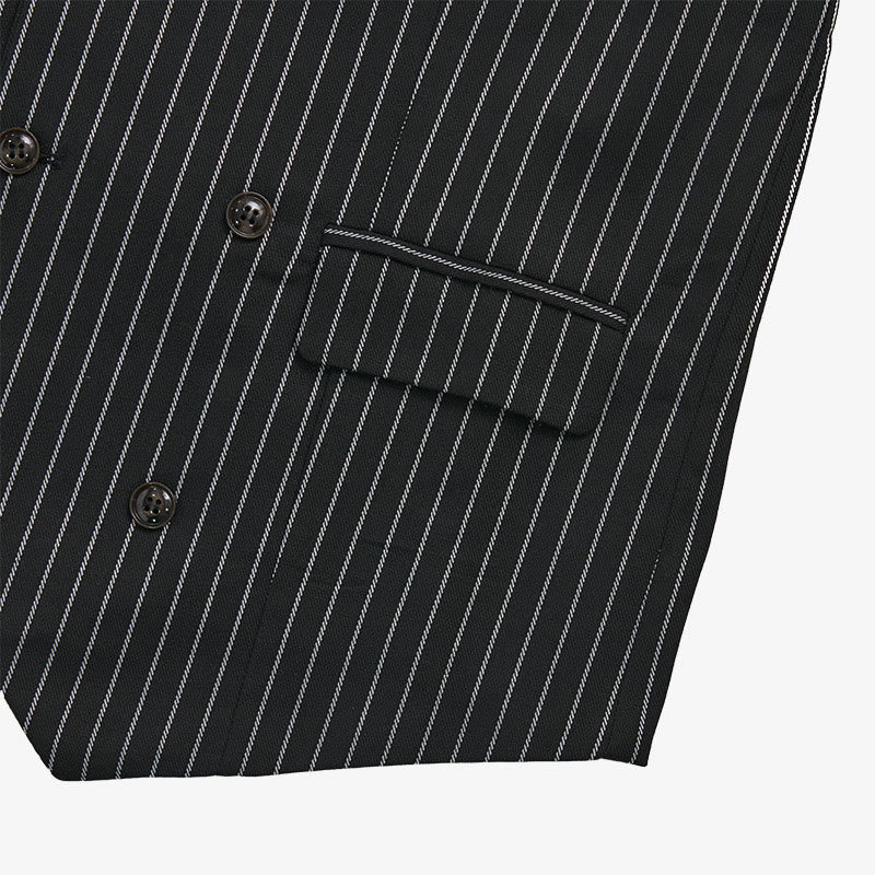 Gilet elegante da uomo a righe, vestibilità slim. - image 11