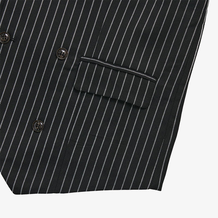 Gilet elegante da uomo a righe, vestibilità slim. - image 11