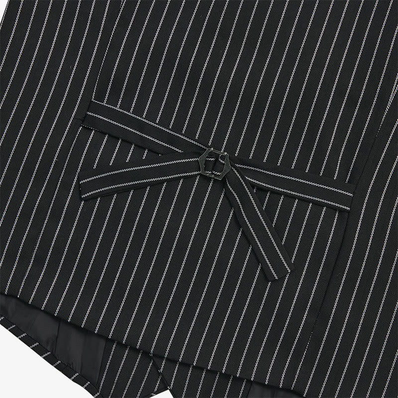 Gilet elegante da uomo a righe, vestibilità slim. - image 13