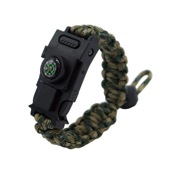 Braccialetto multifunzionale in paracord con LED per la sopravvivenza all'aperto - Camuffamento forestale retrattile - image 28