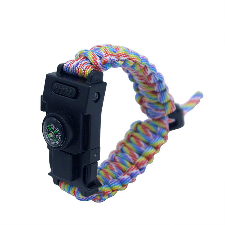 Braccialetto multifunzionale in paracord con LED per la sopravvivenza all'aperto - Retrattile color arcobaleno - image 26