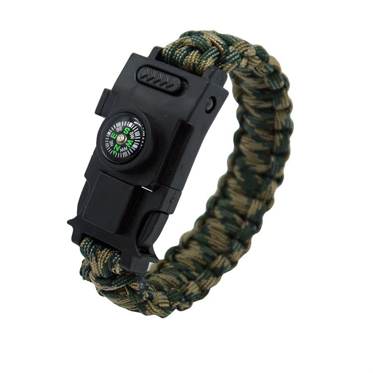 Braccialetto multifunzionale in paracord con LED per la sopravvivenza all'aperto - mimetismo forestale - image 14