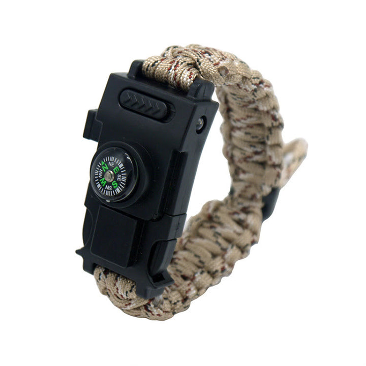 Braccialetto multifunzionale in paracord con LED per la sopravvivenza all'aperto - Camuffamento terrestre retrattile - image 25