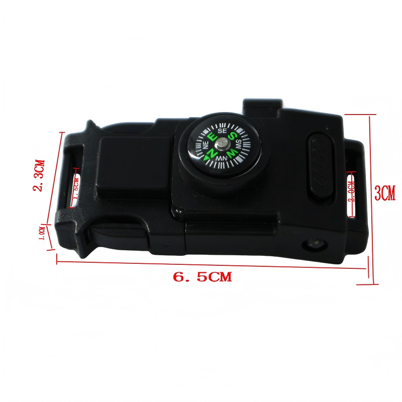 Braccialetto multifunzionale in paracord con LED per la sopravvivenza all'aperto - Fibbia - image 2