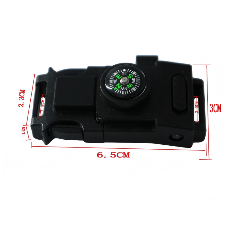 Braccialetto multifunzionale in paracord con LED per la sopravvivenza all'aperto - Fibbia - image 2