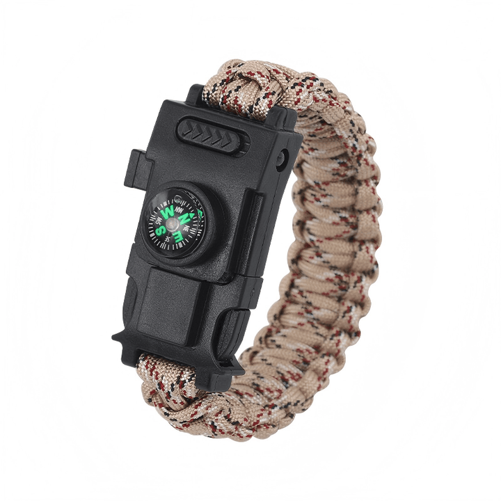 Braccialetto multifunzionale in paracord con LED per la sopravvivenza all'aperto - mimetismo terrestre - image 19