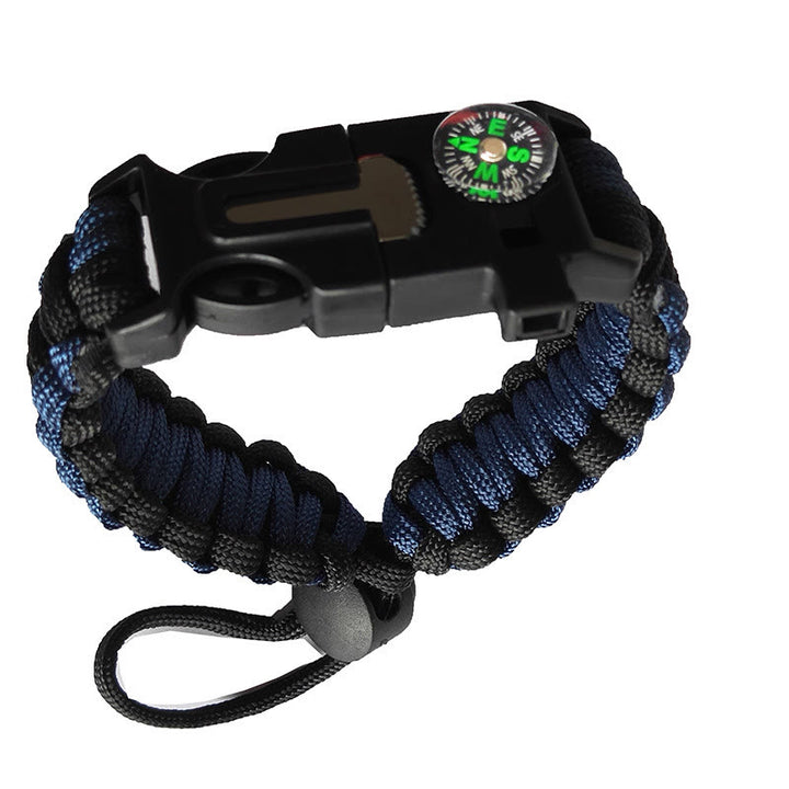 Bussola regolabile, accendifuoco di emergenza, braccialetto di sopravvivenza in paracord - Blu scuro - image 3