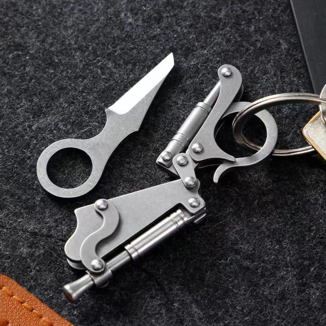 Coltello ultraportatile con lama rimovibile, strumento EDC da portachiavi - image 4