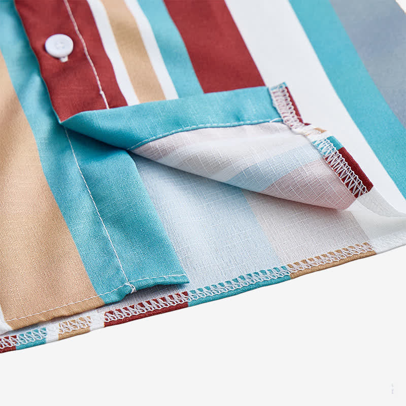 Camicia da lavoro da uomo a maniche lunghe con righe verticali, resistente e adatta per il ranch. - image 7