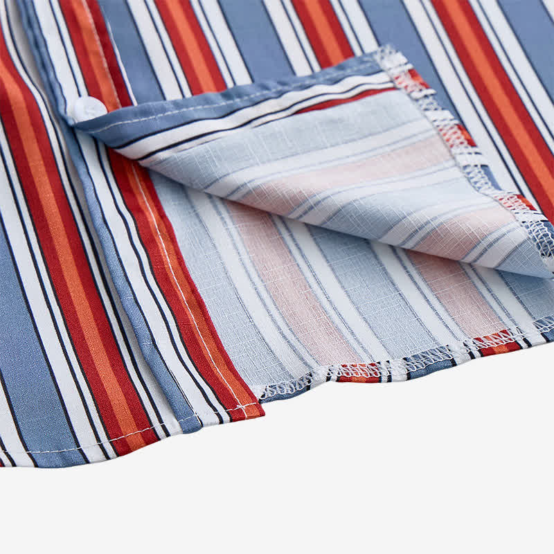 Camicia da lavoro da uomo a maniche lunghe con righe diagonali Rodeo. - image 7
