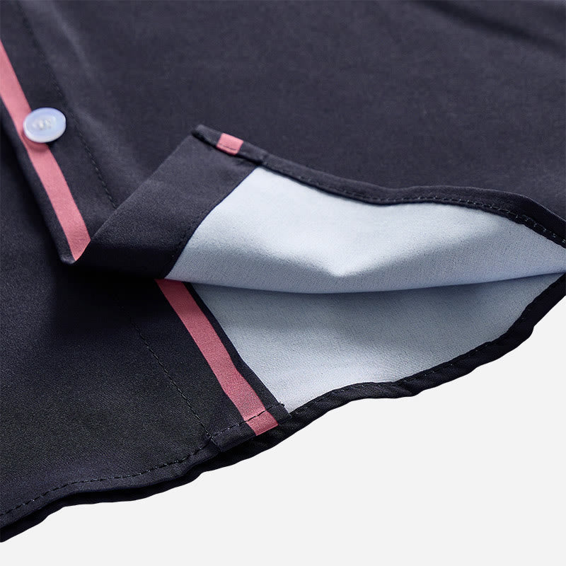 Camicia da uomo a maniche corte con stampa western e bottoni - image 12