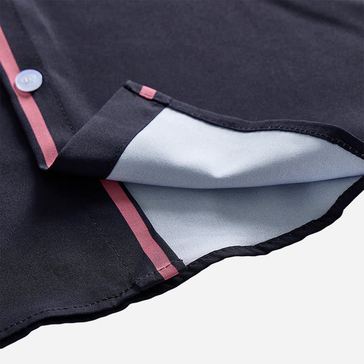 Camicia da uomo a maniche corte con stampa western e bottoni - image 12