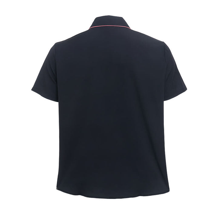Camicia da uomo a maniche corte con stampa western e bottoni - image 18