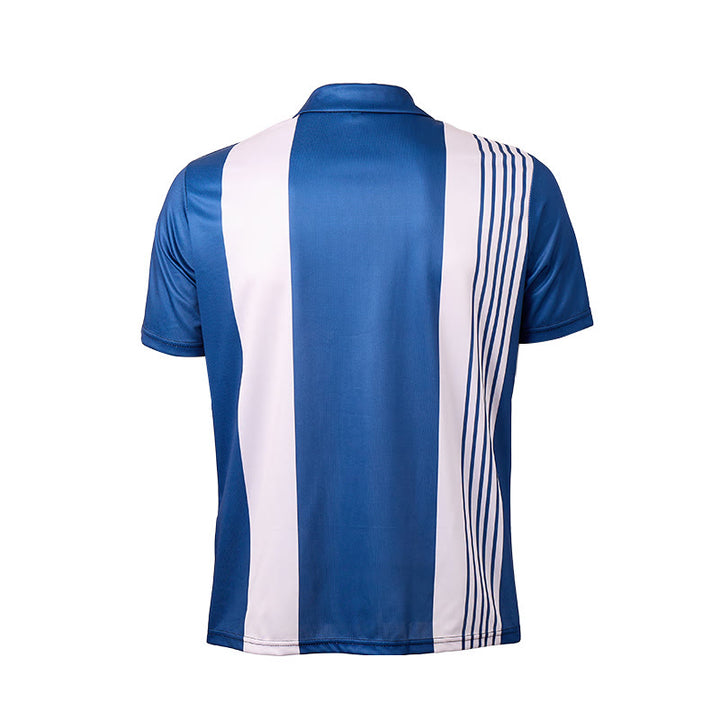 Polo casual da uomo a righe vintage con motivo a rombi - image 10