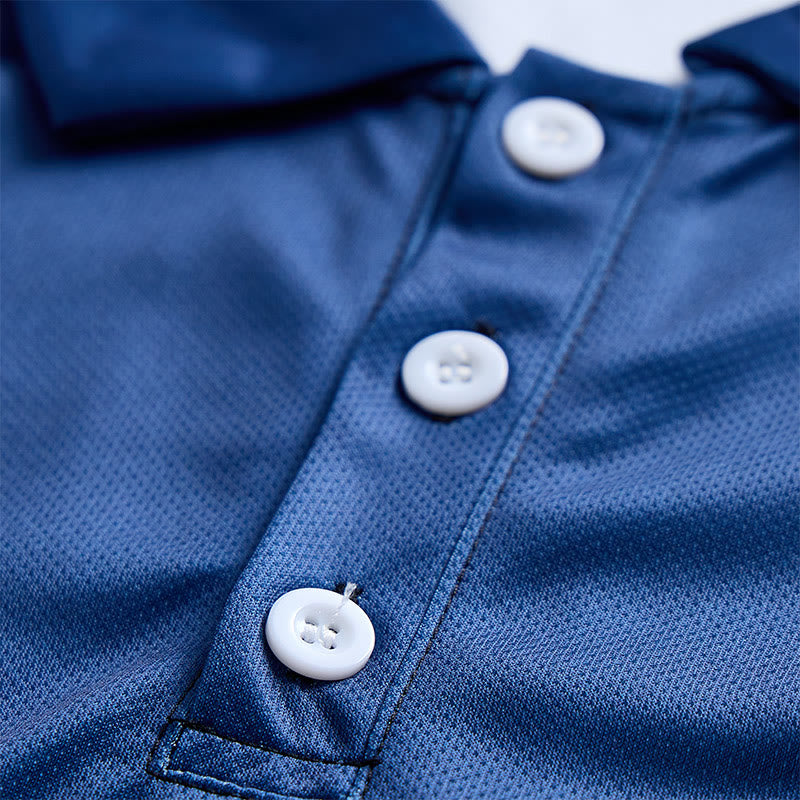 Polo casual da uomo a righe vintage con motivo a rombi - image 7