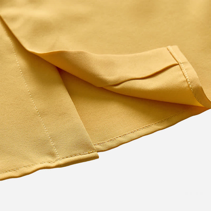 Elegante camicia da uomo a doppio colletto con motivo a quadri a contrasto. - image 9