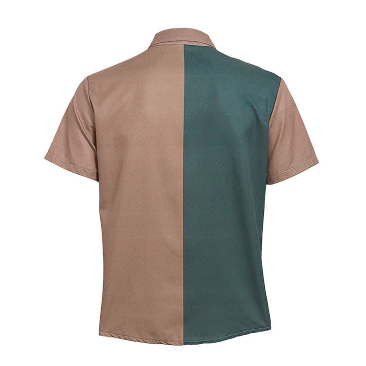 Camicia western da uomo con stampa tribale azteca e colori divisi - image 10