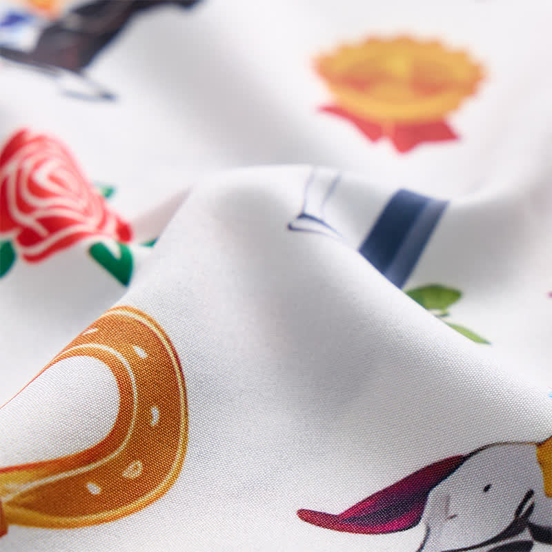 Camicia da uomo con stampa a motivi western "Run For The Roses" - image 6