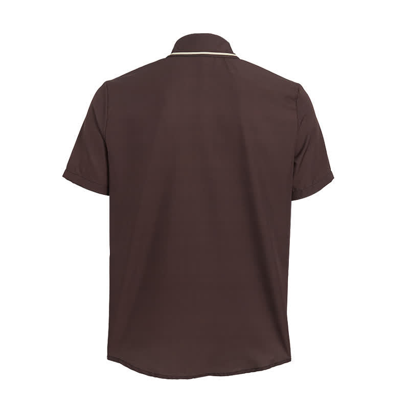 Camicia da uomo vintage con stampa luna e cielo notturno in stile cowboy - image 10