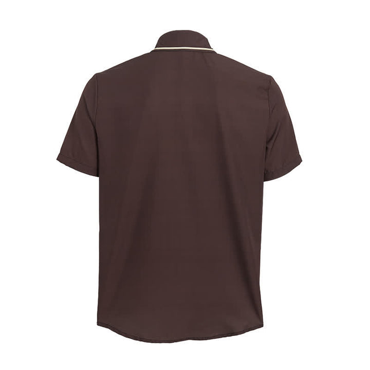 Camicia da uomo vintage con stampa luna e cielo notturno in stile cowboy - image 10
