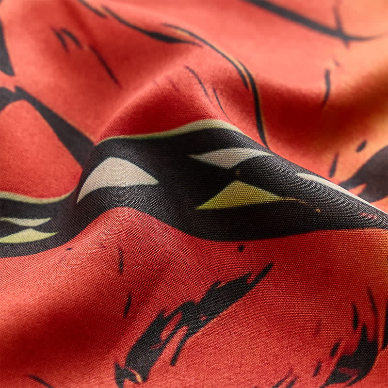 Camicia western da uomo con stampa di cowboy e cavalli in stile retrò a fumetti - image 6