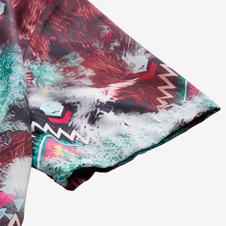 Camicia western da uomo con stampa tribale a teschio di longhorn - image 8
