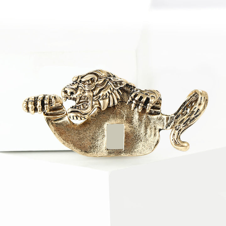 Porta fazzoletto da taschino con tigre feroce che sbircia - image 9