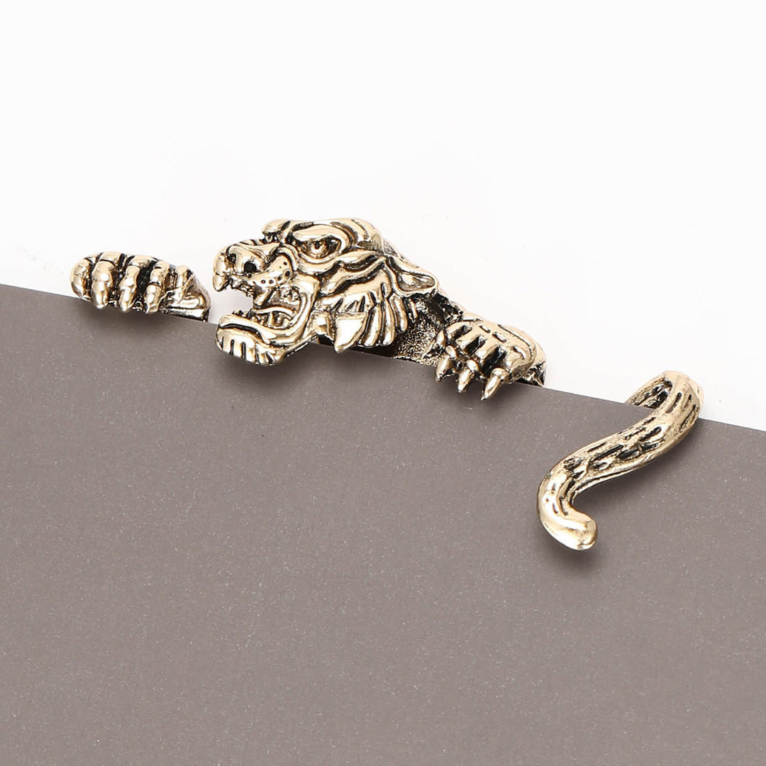 Porta fazzoletto da taschino con tigre feroce che sbircia - Antico Fuoco - image 7