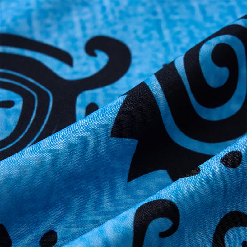 Camicia etnica da uomo con stampa ispirata all'arte rupestre del sud-ovest - image 6