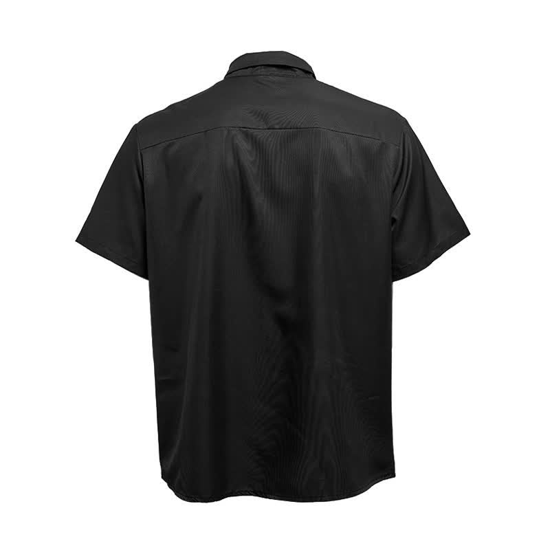 Maglietta a maniche corte retrò nera e marrone con bandiera americana effetto invecchiato - image 11