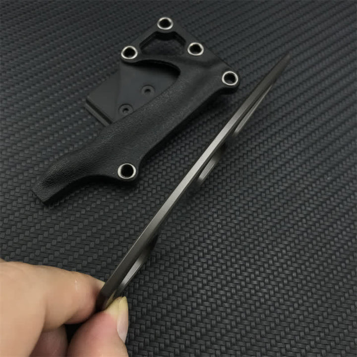 Coltello ultraleggero con design scheletrato, strumento EDC con fodero - image 3