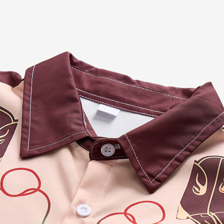 Camicia da uomo a maniche corte con stampa di stivali da cowboy in stile retrò western. - image 4
